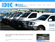 Tablet Screenshot of kkcooling.com.au